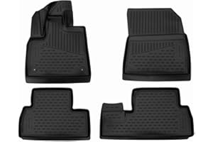 Element Tapis de Sol sur Mesure en Caoutchouc Compatible avec Peugeot Rifter 2018-5-passenger Version