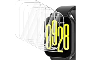 WD&CD Ochraniacz ekranu 6 sztuk do Xiaomi Redmi Watch 5 Active, elastyczna folia TPU HD, łatwa instalacja