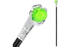 KYOEOE Bacchetta magica di Halloween bastone da passeggio di Halloween Bastone Malefica Bastoner da strega Accessori per costumi gotici da vampiro per bambini per costumi cosplay Carnevale Festa a tema