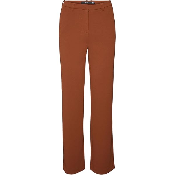 Vero Moda Vmzamira Mr Slim Straight Pant Ga Noos Broek dames, Brown Lentil, XS / 34L