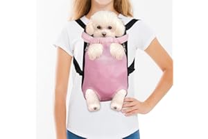 FEimaX Mochila Transportadora para Perros Gatos Mascotas Bolsa Viajar Ligera Mochila Transportar para Pequeño Perro de Mediano Gato Frontal Ajustar para Viajar Mascota
