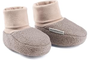 Hofbrucker Wollwalk Baby Schuh aus 100% Merinowolle, Ideal für die Babytrage, Anti-Rutsch Krabbel Babyschuh
