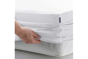 ‎SLEEPWISE Sleepwise Spannbettlaken 180x200cm - 200x200cm für Matratzen bis 30cm hoch, ÖKOTEX Mikrofaser Bettlaken 180x200-200x200, Atmungsaktiv & Hypoallergen, Topper Bezug, Geeignet für Boxspringbett, Weiß