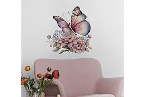 Traziewell Butterfly Wall Sticker Waterproof Self Adhesive Wall Stickers Butterflies Girls Wall Decals Bedroom Living Room Accessories 0305