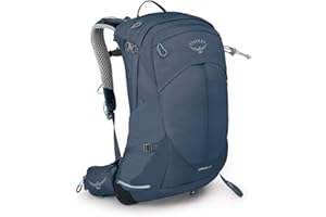 Osprey Stratos/Sirrus Mochilas de senderismo - Nylon de alta tenacidad - Panel trasero Airspeed - Transpirabilidad premium - Cubierta para lluvia incluida - Materiales aprobados por Bluesign