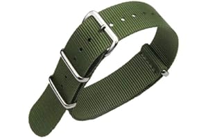 FOUUA Cinturini per orologi in nylon Stile Nato Scelta di colore, lunghezza e larghezza 16mm 18mm 20mm 22mm 24mm Cinturini balistici di ricambio per uomo Donna