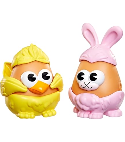 4 Voitures à Friction Lapin De Pâques MOONTOY – Cadeau Bébé 1-3 Ans – Sans Piles – Lot De 4