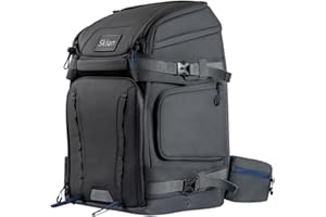 Sklon Ski Boot Bag Backpack - 55-65 Liter Expansion - Waterproof Winter Sport Pack for Travel Allows You to Transport Your Skiing and Snowboarding Gear in Style