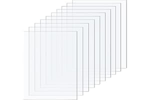 Taiyeestar 10er Profi Set ultra klare Acrylglas Platte(13x18cm), 1mm Acrylplatten, Acrylplatte transparente, Acrylglas Platten für Fotorahmen, Projektausstellung, Malerei, Tischaufsteller