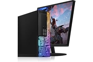 Dell pc gaming completo, ordenador de sobremesa, Intel Quad Core I7 up to 3.9GHz, Radeon RX 550 4GB GDDR5, RAM 16GB, SSD 512GB, WiFi 600M, Bluetooth 5.0, New 22" 1080 FHD LED, W10P64 (reacondicionado)