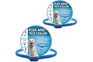 HDAKDDHG 2PCS Repellent Collar, Adjustable, Waterproof, Suitable for Puppies and Dogs, Soft, Comfortable for Small Medium Large Dogs