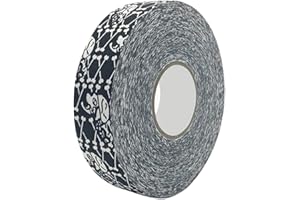 Tomotato Ruban de Hockey, 2,5cm x 25m Rouleau de Ruban de Protection en Tissu pour Bâton de Hockey sur Glace et à roulettes, Accessoires de Sport pour Protecteur de Lame et De Poignée