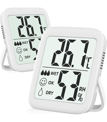 Termometro Igrometro Digitale Multifunzione - Orologio, Sveglia, Monitor Umidità E Temperatura