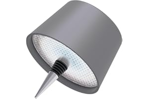 MU LIN lampada da tavolo ricaricabile a forma di bottiglia, senza fili, con controllo touch a 3 livelli di temperatura colore, dimmerabile, ideale per soggiorno e ristorante