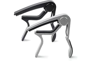 YAOSHENGUP 2 Pack Guitar Capo Quick Change Capo for Acoustic Guitar, Capo Electric Guitar, Acoustic Guitar Capo, Buzzing-Free, Easy to Use, for Classical Guitar, Electric Guitar, Ukulele, Bass