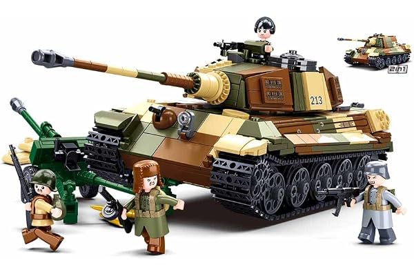 Sluban Army(Battle of Budapest)-The King Tiger Heavy Tank/Tiger Hunting Heavy Tank 2In1 930Pcs