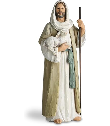 Biblegifts Gesù Buon Pastore Fiorentino Grande Statua 30 Cm Design