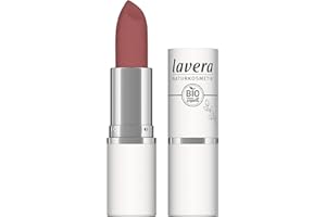‎LAVERA lavera Velvet Matt Lipstick - Berry Nude 01 - Lippenstift - glutenfrei - ohne Silikone - ohne Mineralöl - ohne Mikroplastik - Cremig, matte Textur - Bio-Blütenbutter - Bio-Sonnenblumenöl - 4,5g