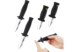 BEIIEB 4 pezzi di plastica telescopico coltelli, tricky scherzo giocattolo coltelli, parodia falso pugnale coltelli, magia scomparsa baionette, Halloween, Pesce d'aprile, spettacolo di magia