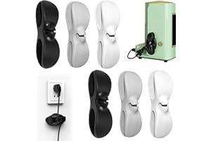 IIRC Kabelwickler 6STK Kabelhalter Küche Kabelaufwickler Selbstklebend Kabelaufwicklung Kabel Organizer für Küchengeräte Halten Sie das Kabel Ihrer Küchengeräte Ordentlich, Beenden den Kabelsalat