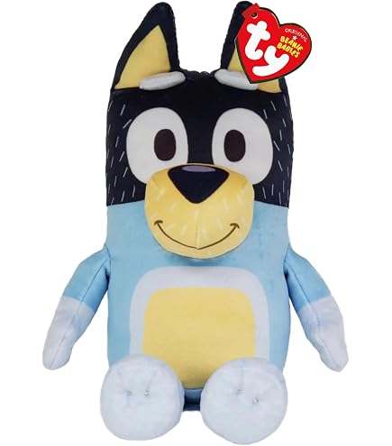 Mini Peluche Bluey Avec Clip – 12 Cm – à Fixer Sur Sac, Cartable Ou Ceinture – Dès 3 Ans
