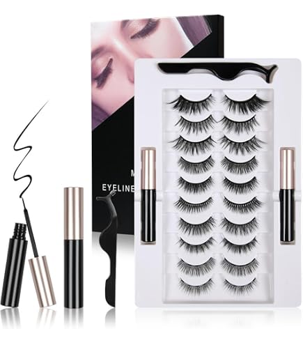 Lot De 4 Paires De Faux Cils Magnétiques Réutilisables MYTEX-SHOP - Effet 3D Volumineux