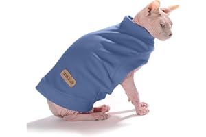 Caracaleap Hund Pullover - Weiche und Warm T-Shirt Hunde Winter Frühling Kleidung Mantel Katzenpullover Pullover Sweater Weich Fuzzy für Kleine Hunde Katzen S Dunkelblau