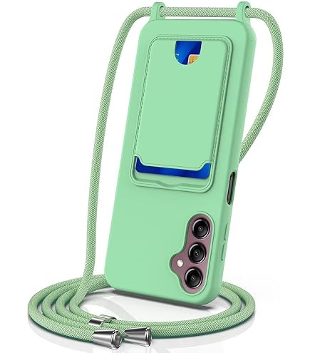 Betterfon Hülle Mit Halskette Für Motorola Moto G9 Power – TPU-Schutzhülle Mit Verstellbarem Umhängeband – Grau