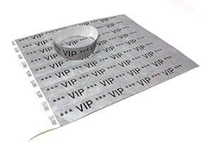 ‎TWIST4 TYVEK® (DuPont™) VIP Einlassbänder VIP Kontrollbänder VIP Eintrittsbänder 50 Stück - Silber - Tyvek Einlassbänder Eintrittsbänder Partybänder Securebänder aus Tyvek - twist4®