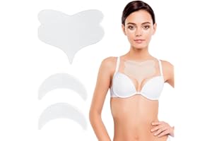 LUXVARA Almohadilla de Arrugas en Pecho, Parches de Arruga en Ojos, Silicona Reutilizable Almohadilla para Arrugas del Pecho, Reafirmante Tonificante