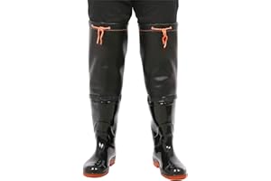 HWBZSZY Stivali Pioggia Super Alti 60 Cm, Stivali da Trampoliere Impermeabili Uomo Scarpe Pesca Antiscivolo Resistenti all'Usura in PVC/Nylon Stivali da Trampoliere Leggeri in Gomma 36-47