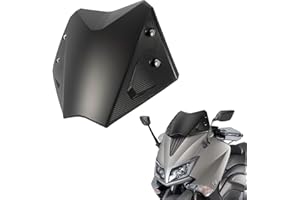 Parabrezza Moto PSLER Deflettori del Pannelli del Anteriore Carenatura per TMAX 530 2012 2013 2014 2015 2016(Nero Opaco)