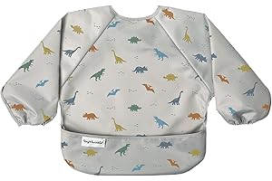 Tiny Twinkle Lätzchen Baby Lätzchen Entwöhnung mit Ärmeln Wasserdichtes Lätzchen für Baby Junge oder Mädchen PVC, BPA und Phthalat frei Baby Lätzchen