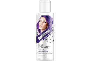 PAINTGLOW Rebellious Colours Vegan Semi Permanent Hair Dye Colour 100ml (Purple Fury)