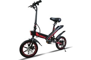 HBFTXRIDE Bicicleta eléctrica plegable de 12 pulgadas, bicicleta eléctrica para adultos, 25 km/h, 36 V, 7,8 Ah, batería de litio, hasta 30-45 km