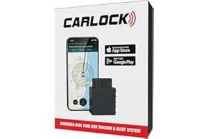 CARLOCK Anti Theft Car Device - Real Time UK 4G LTE Car GPS Tracker & Car Alarm System Security - OBD & Phone App - Auto Van Vehicles Tracking & Instant Alert of Suspicious Behavior