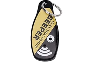 FOUF Electric Fence Beeper, Portable Key Ring Beeper Voltage Test Indicator On Off Button and Light, Electric Fence Voltage Tester, Portable, Compact Electrical Tester Agricultural Fencing