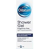 Oilatum Shower Gel for Eczema, Psoriasis and Dry Skin Conditions, Fragrance Free, Soothing Formula for Sensitive Skin, Hydrat