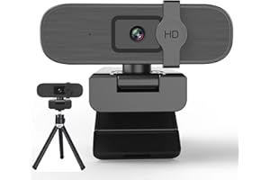 Nolansend 4K Webcam for PC, With Privacy Cover, White Balance, Webcam with Microphone, Plug & Play, 4K Web Camera for Laptop/Desktop, Video Calling,Conferencing