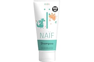 Naïf Champú para Niños - Limpieza Suave para Cuero Cabelludo Sensible - Sin Microplásticos, Parabenos ni Sulfatos - Vegano - Dermatológicamente Probado - 200ml