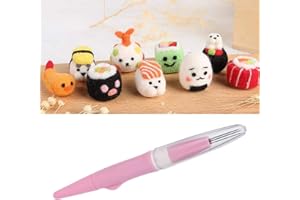 LULIZZIE Feltro Ago Ricamo, Infeltrimento Punzonatura portatile Penna ad ago da infeltrimento Accessori per cucire per artigianato fai-da-te con 3 aghi (rosa)