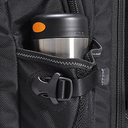 Everki Concept – Premium Laptop Rucksack für Notebooks bis 17,3 Zoll (43,9 cm) mit patentiertem Ecken–Schutz–System, Brillen-Hartschalenfach und weiteren hochwertigen Funktionen, Schwarz - 11