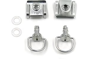 HASkulle Lot de 2 fixations de carénage 1/4 de tour à libération rapide pour moto - 15 mm - Noir, 1/4 Turn 15mm Pins, Métal, Pas de gemme