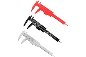 DURDIIY Messschieber Digital 3 Stück Messschieber aus Kunststoff (150mm/ 6 Zoll,80mm/3.15 Zoll) Messwerkzeug Schieblehre Messschieber,Präzision Messschieber Messwerkzeug Messschieber Analog (80mm)