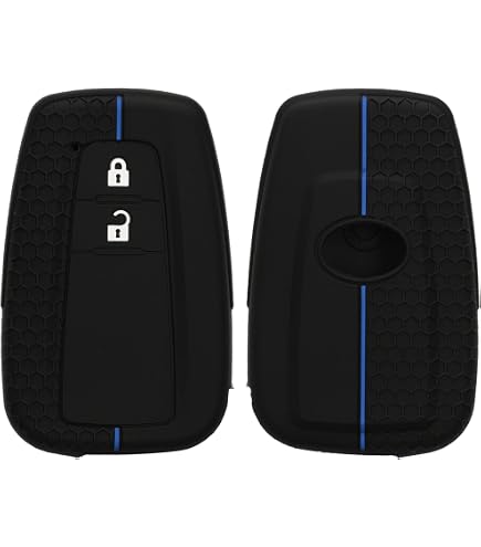 Coque De Clé Voiture Pour Toyota Yaris Cross, Prius, RAV4... - Cuir Synthétique, 2 Boutons, Couleur Rose