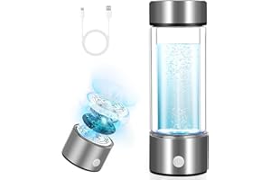 CARASTEK Botella de Agua Hidrogenada,450ml Generador Portátil de Agua de Hidrógeno Rica para Deporte, Hogar, Oficina, Viajes y Bebida Diaria, Generación de Agua Hidrogenada en Tres Minutos