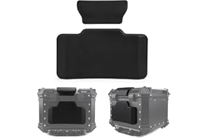 PSLER Coussin de Support Arrière pour Coffre Supérieur de Moto, Dossier Universel pour Valise Coffre Arrière de Vélo, Coussin de Soutien du Dos de Moto(Valise 50L)
