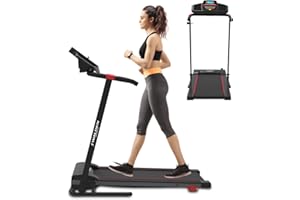 WALDEN SPORTS Elektrisches Laufband für Zuhause, faltbar, 10 km/h, 12 km/h, 1 – 2,5 PS, 12 voreingestellte Programme, LCD-Display, 1 – 10 km/h, 1 – 12 km/h, Modell 2023, manuelle Neigung in 3 Stufen…