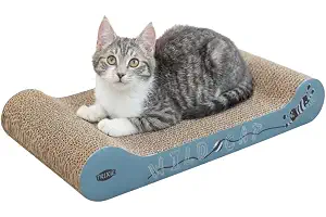 Trixie - Rascador de Cartón Wild Cat para Gatos, 41 x 24 x 7 cm, Rojo