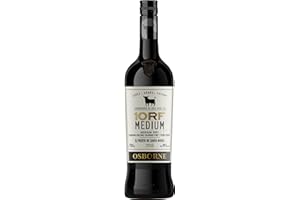 ‎OSBORNE Osborne Sherry 10 RF Medium – Hochwertiger, halbtrockener Sherry, hergestellt nach dem Solera-Verfahren aus Andalusien in Spanien mit 19% vol. (1 x 0,75l)